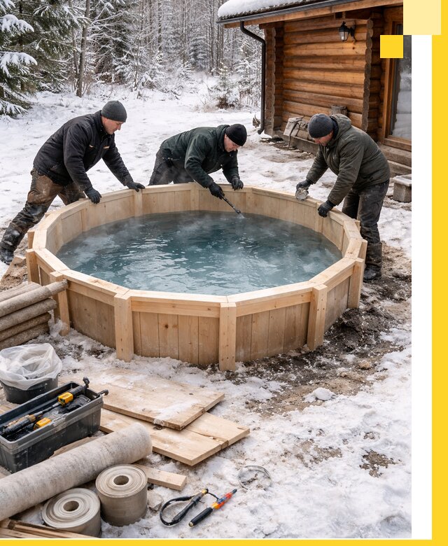 Изготовление и установка ледяных купелей под ключ в Ельце