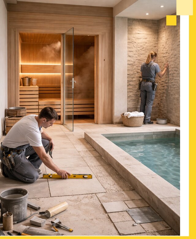 Комплексный дизайн и отделка интерьеров SPA под ключ в Ельце